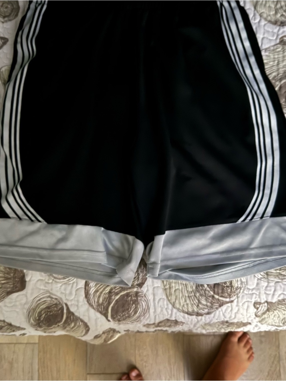 Black and Silver men’s Athletic Shorts